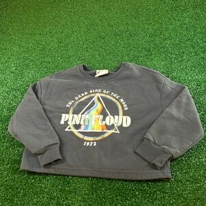 Pink Floyd Graphic Sweatshirt The Dark Side of the Moon Blue/Gray Womens XS (4/5